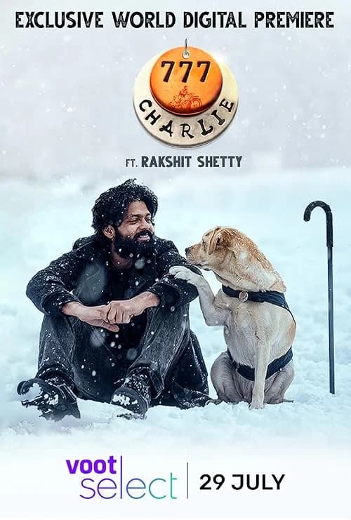 777 Charlie film posteri